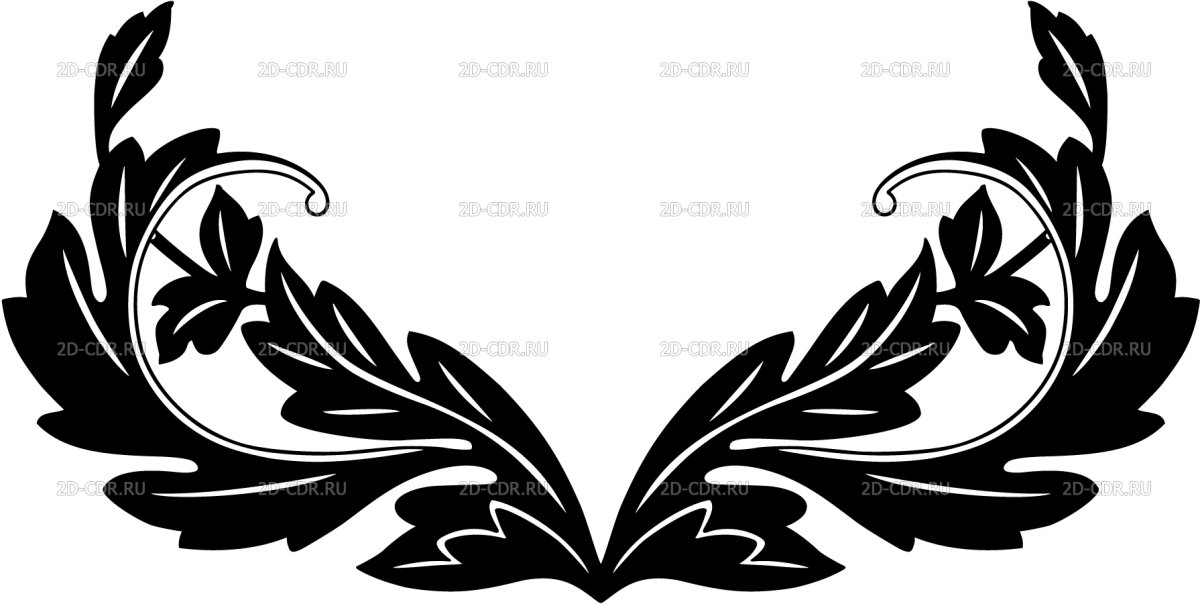 Виньетка трафарет