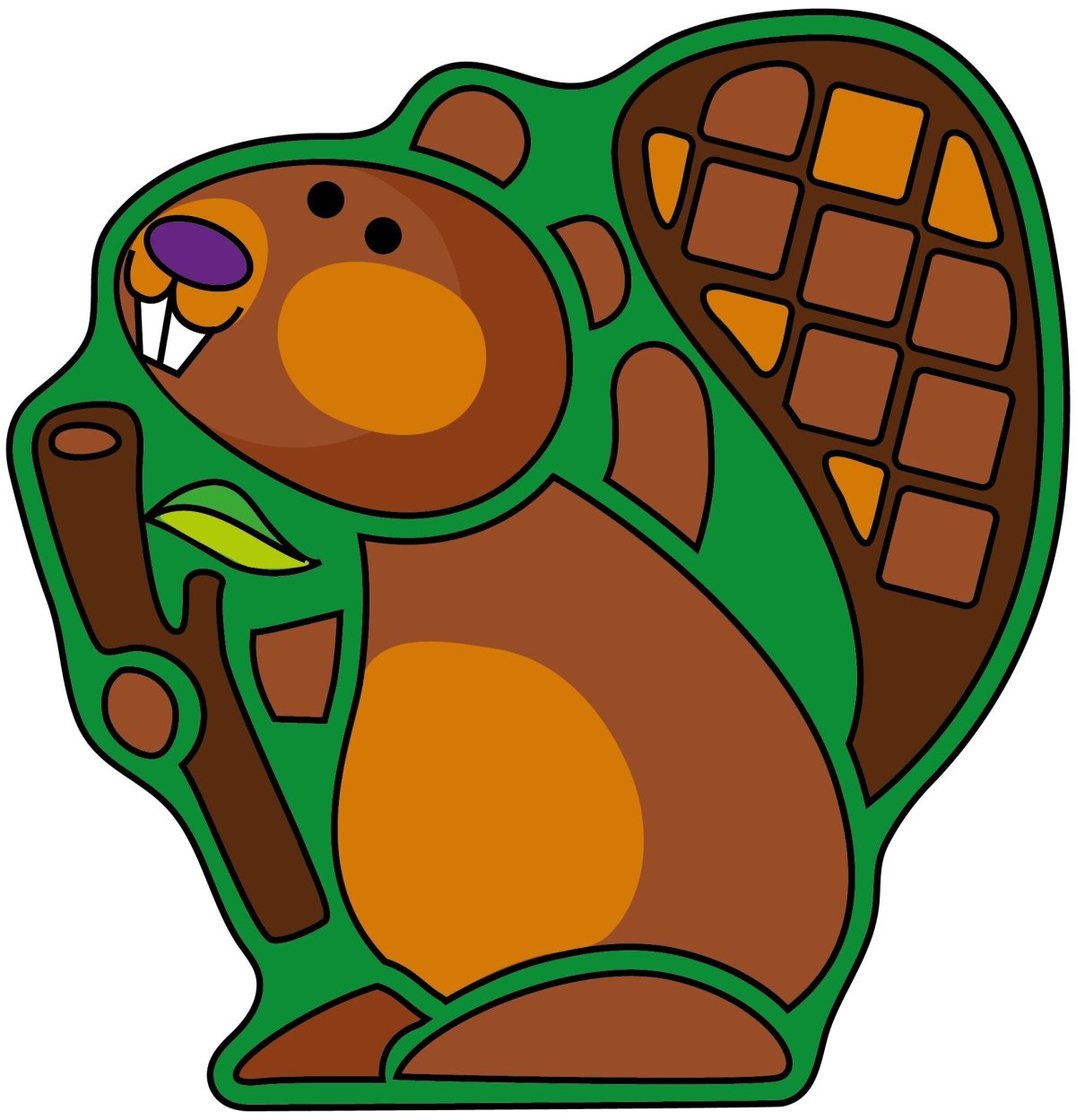 Бобр раскраска