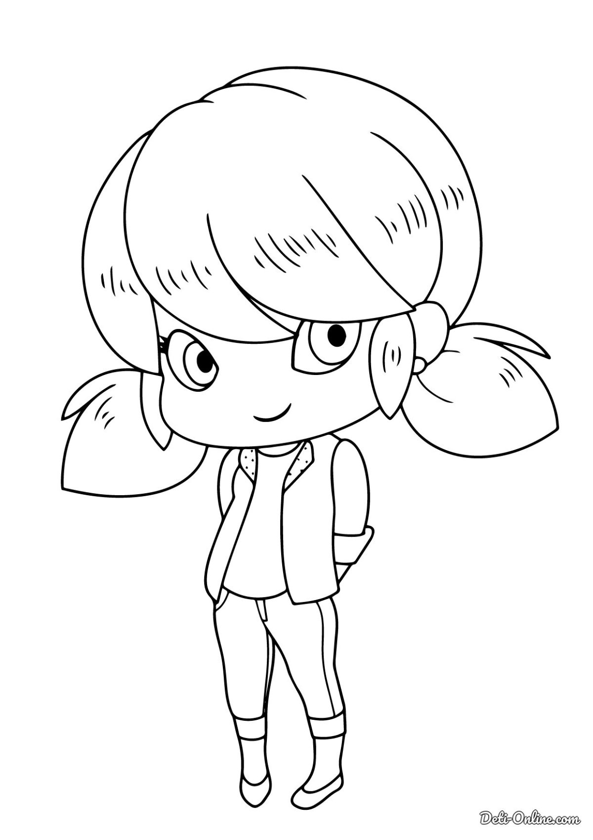 Раскраска леди баг и супер кот Париж