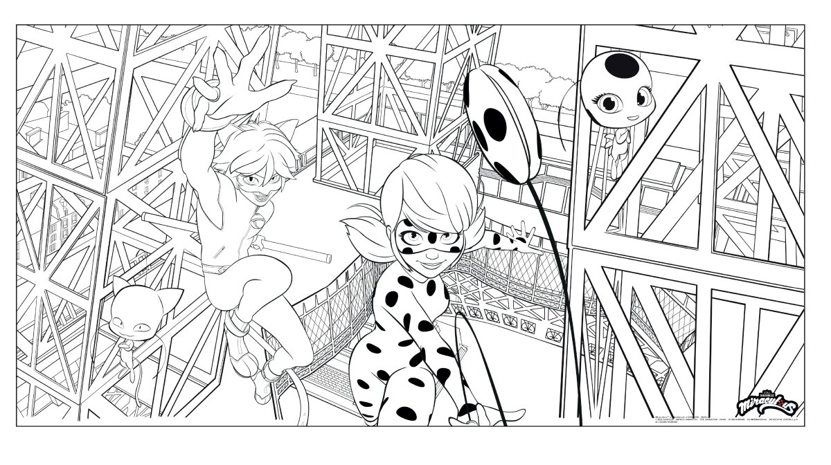 Miraculous Ladybug раскраска