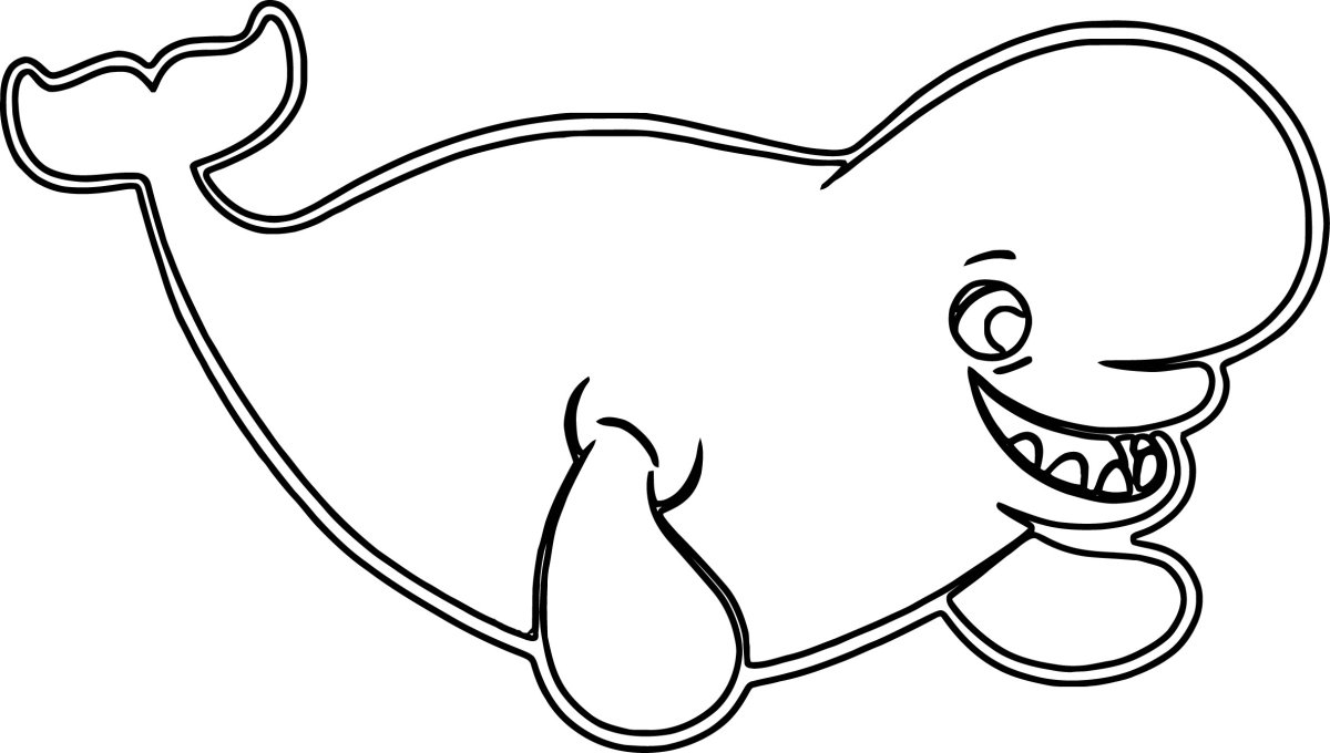 Раскраска Белуга распечатать