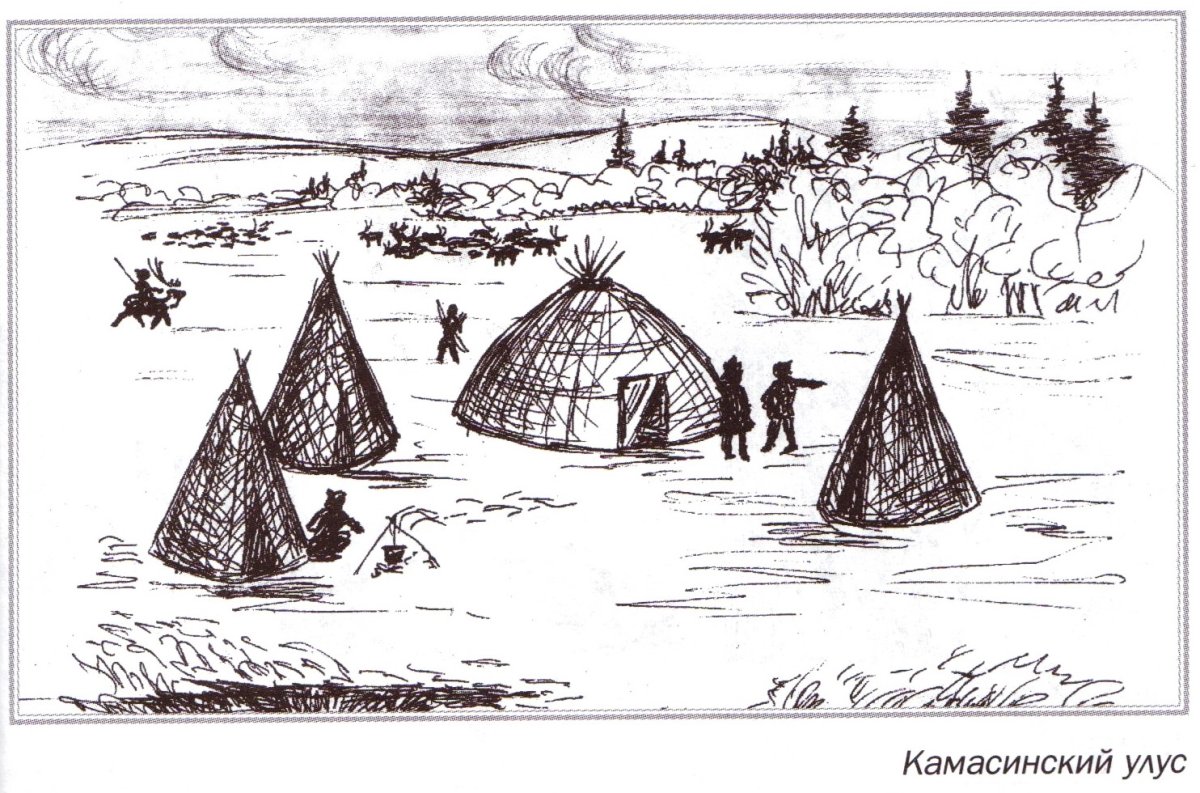 Юрта хакасов раскраска