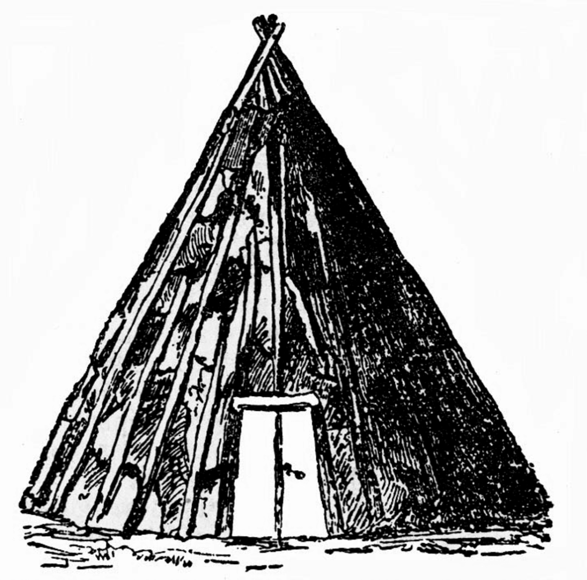 Вигвам раскраска