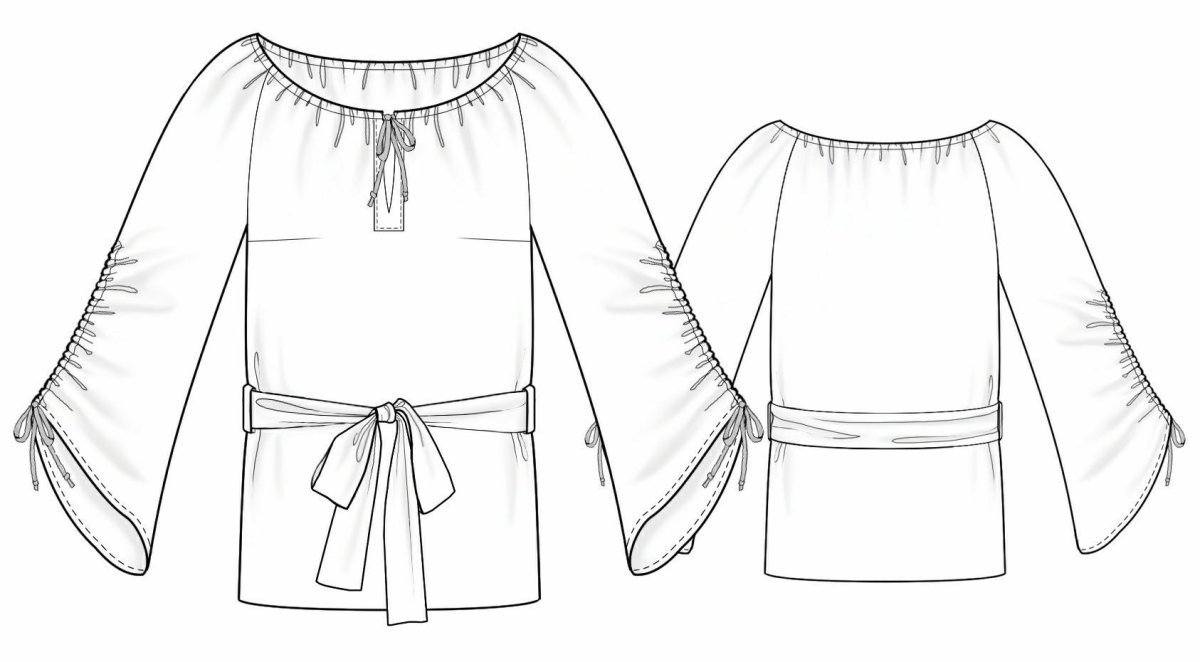 Человек в национальном костюме рисунок