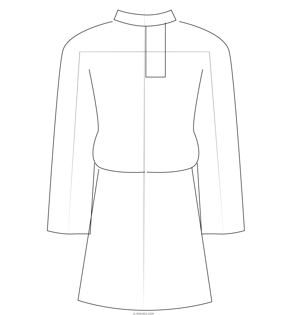 Эскиз сарафана русского народного