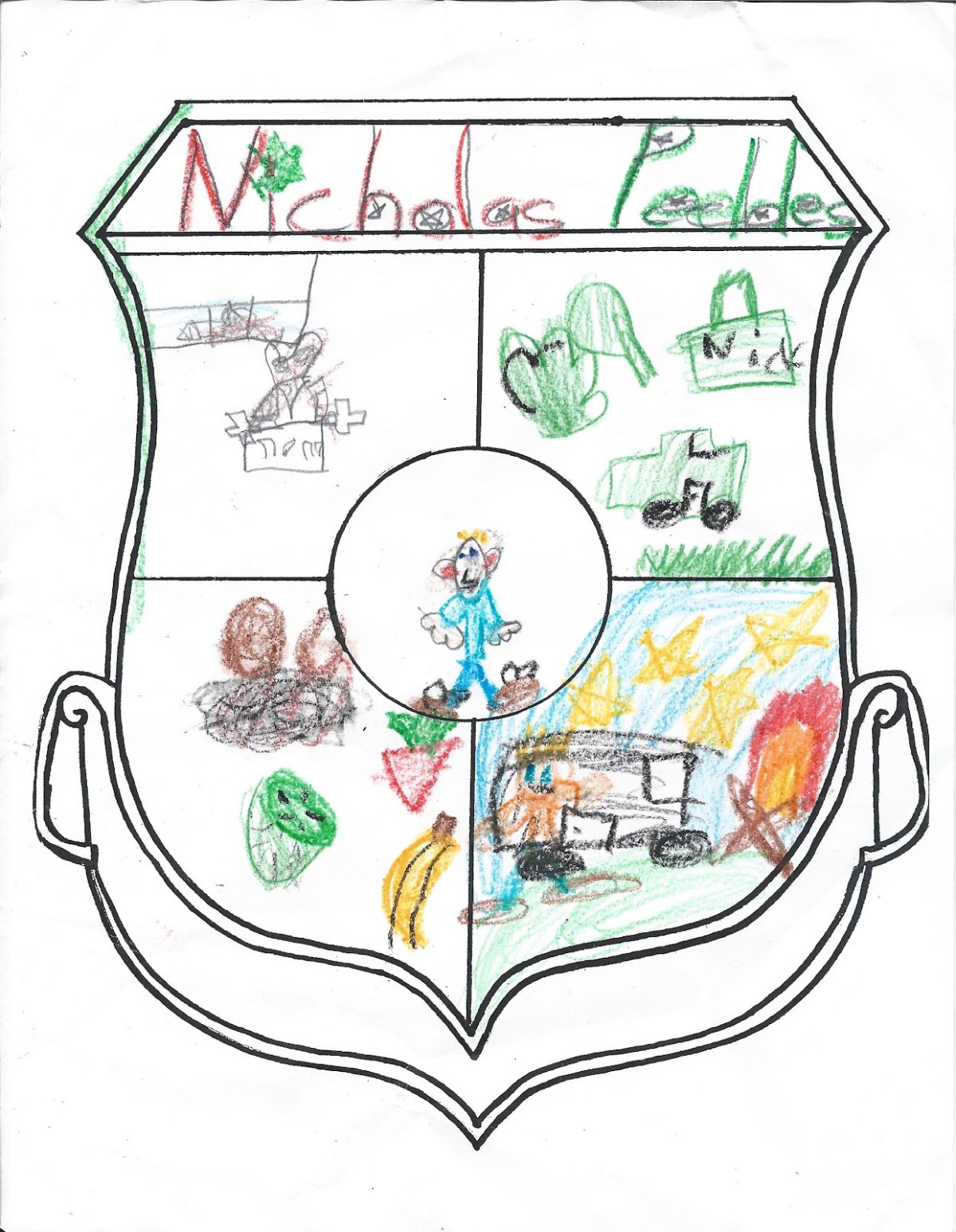 Герб раскраска