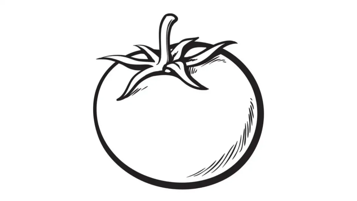 Веселый помидор раскраска