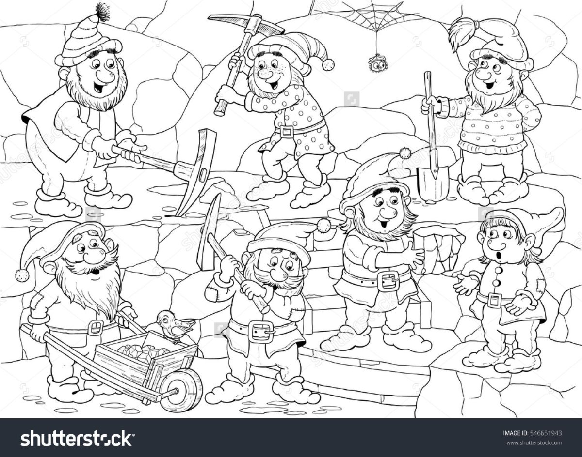 Белоснежка Дисней Гном весельчак