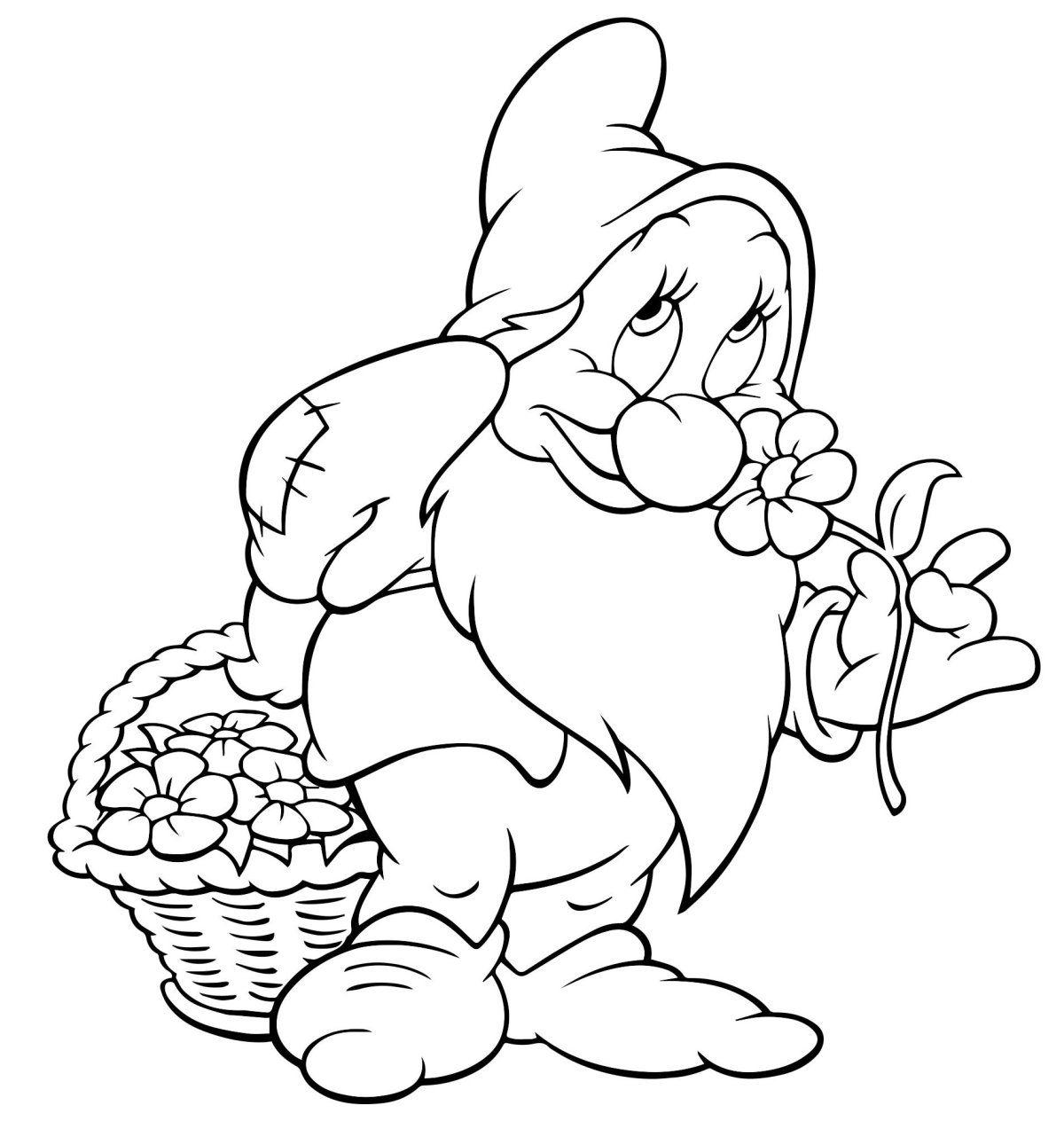 Скандинавские Гномы раскраска для детей