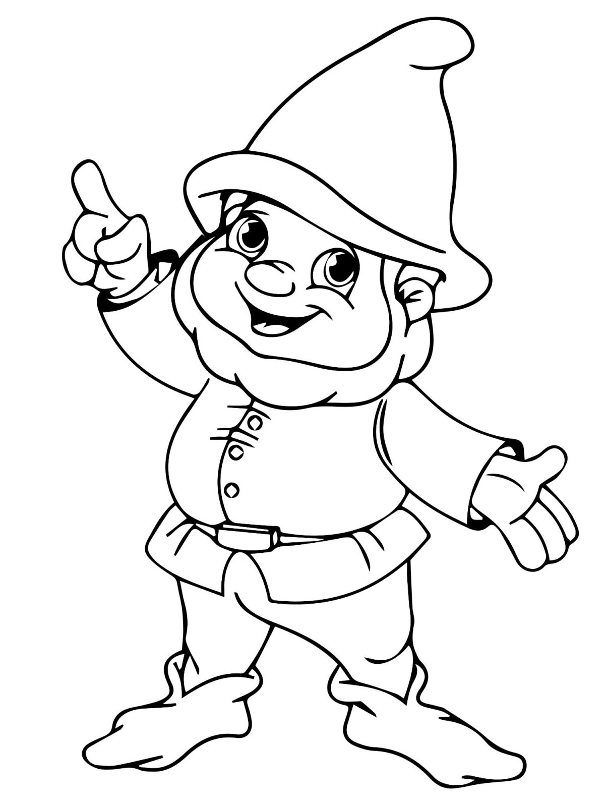 Гномы огородники раскраска