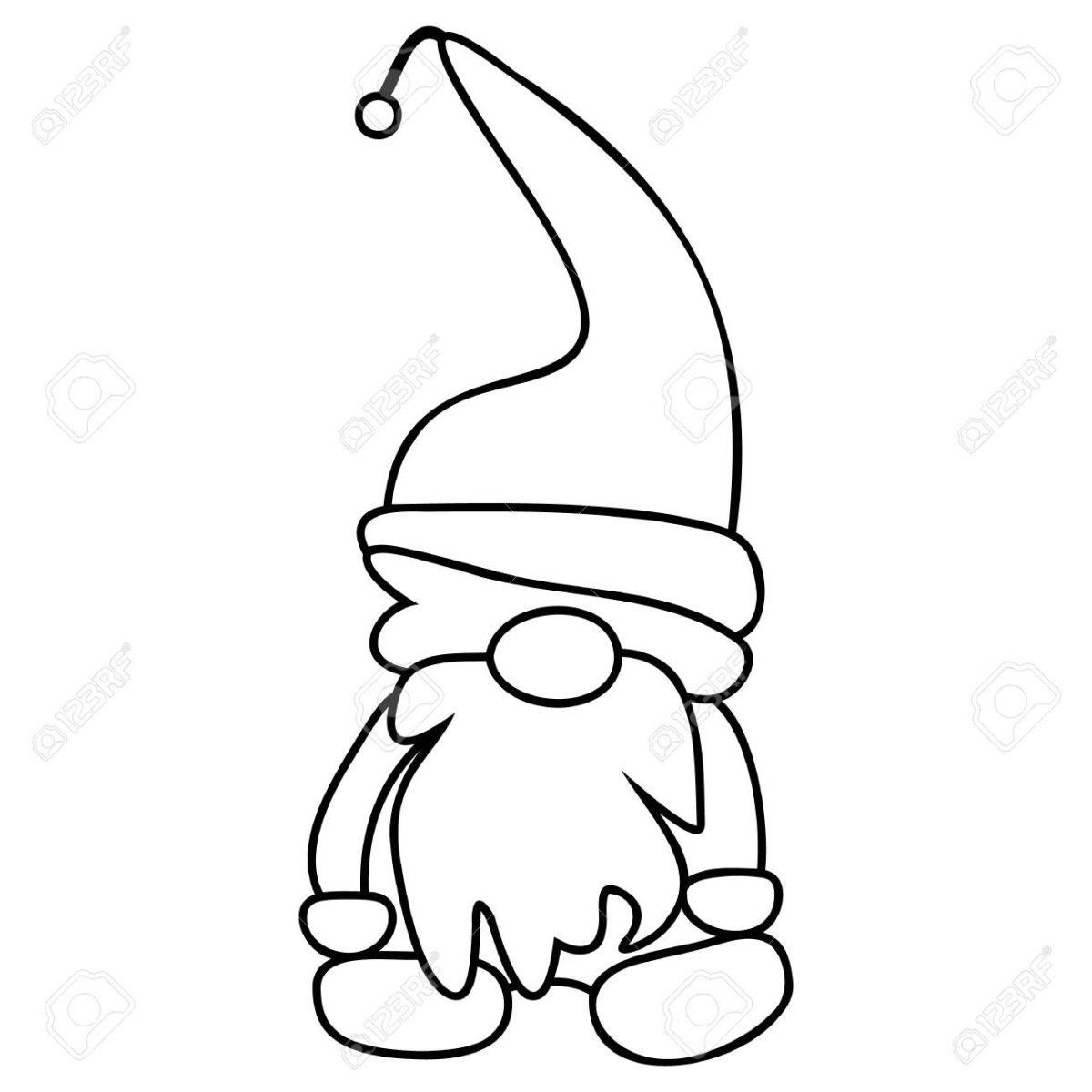 Гномики сложные раскраски