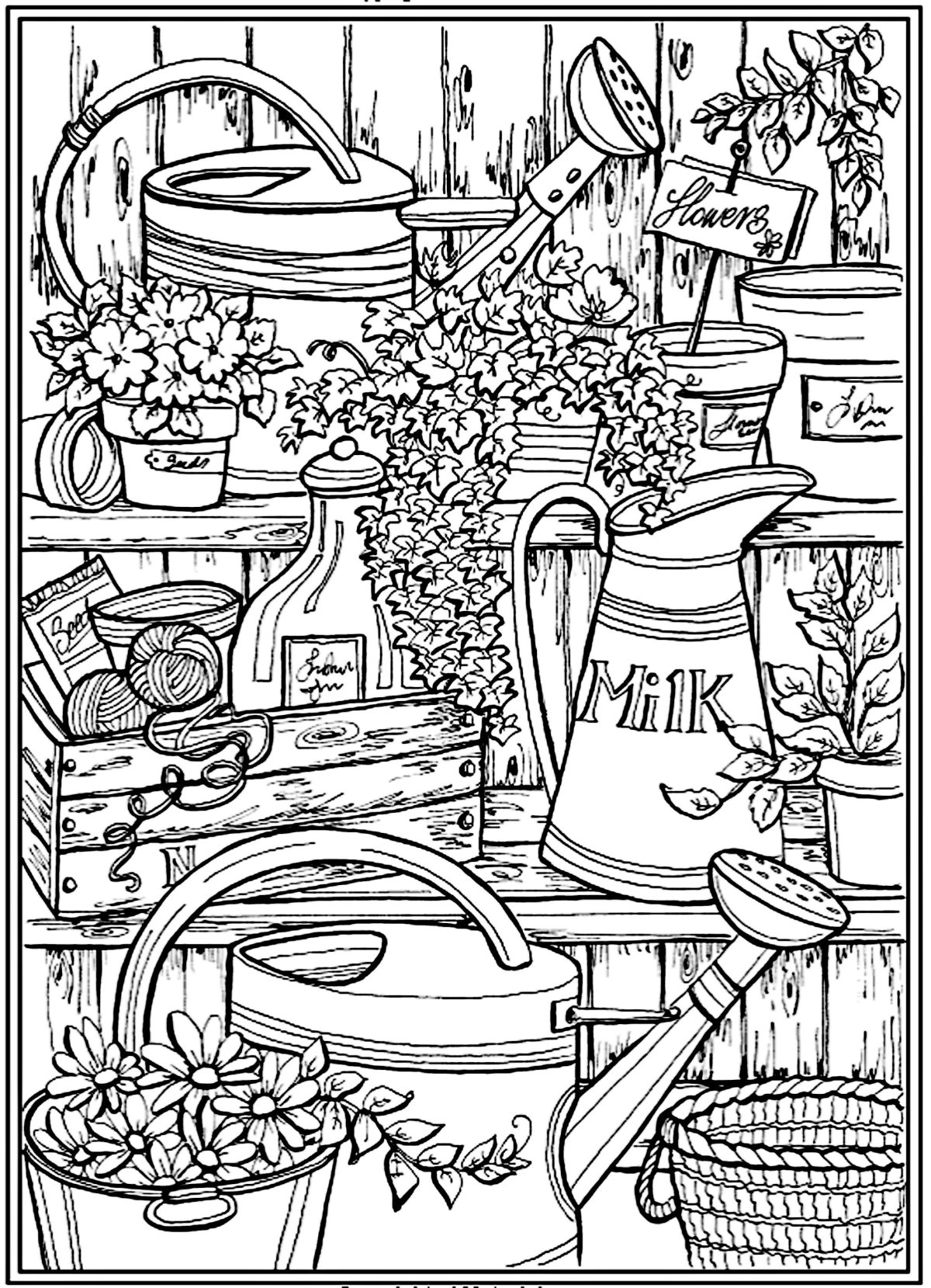 Уютные раскраски