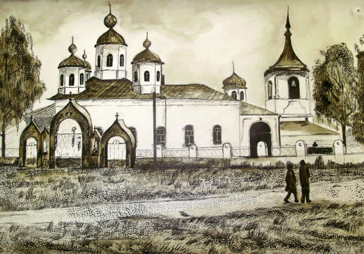 Православный храм раскраска