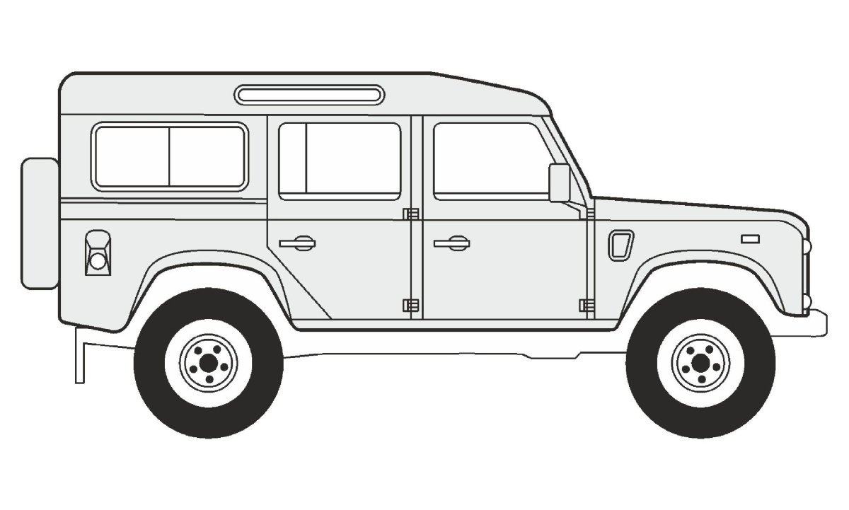 Раскраска ленд Ровер Дефендер