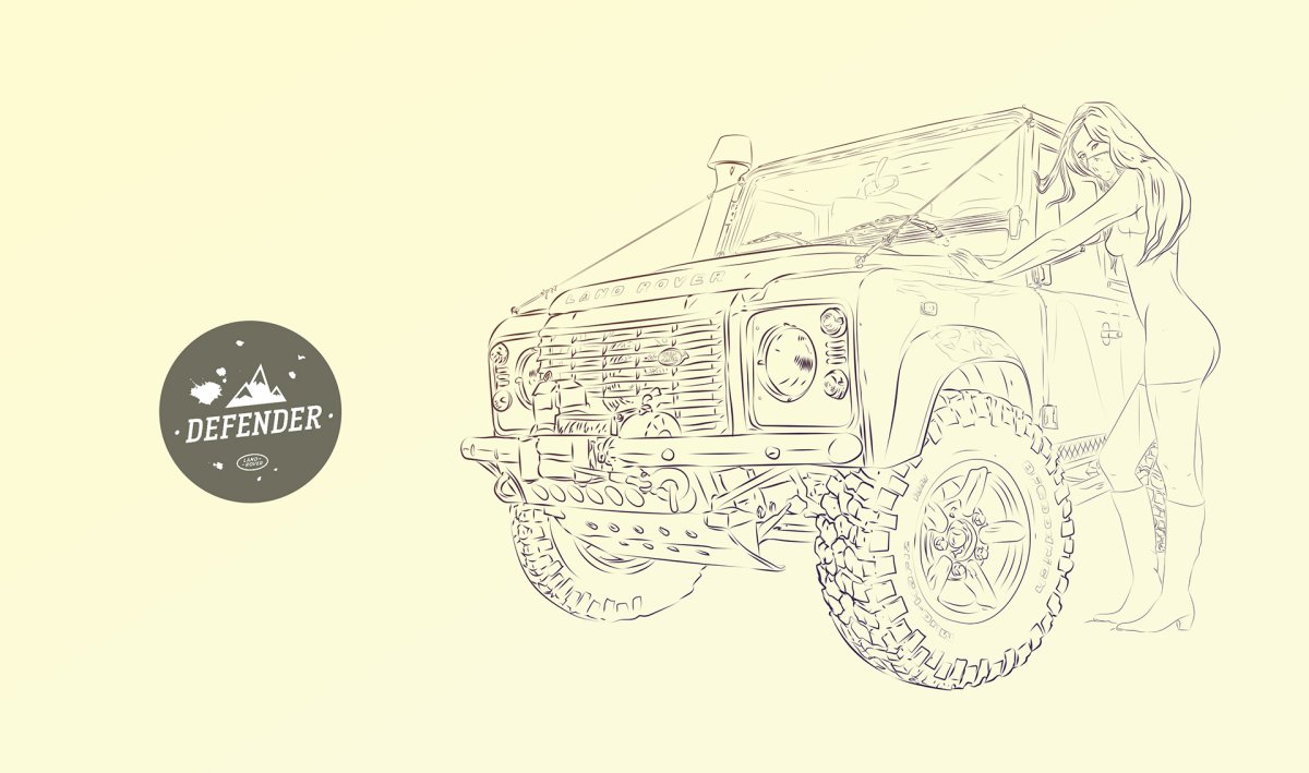 Раскраска Мерседес джип