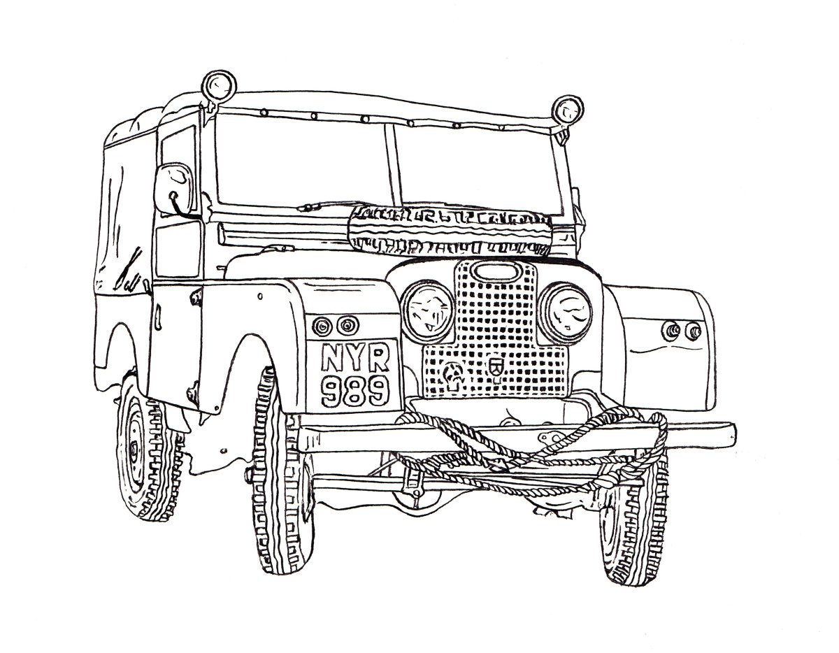 Land Rover Defender 1948 чертежи