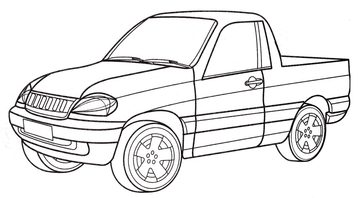 Niva 2121 спереди вектор