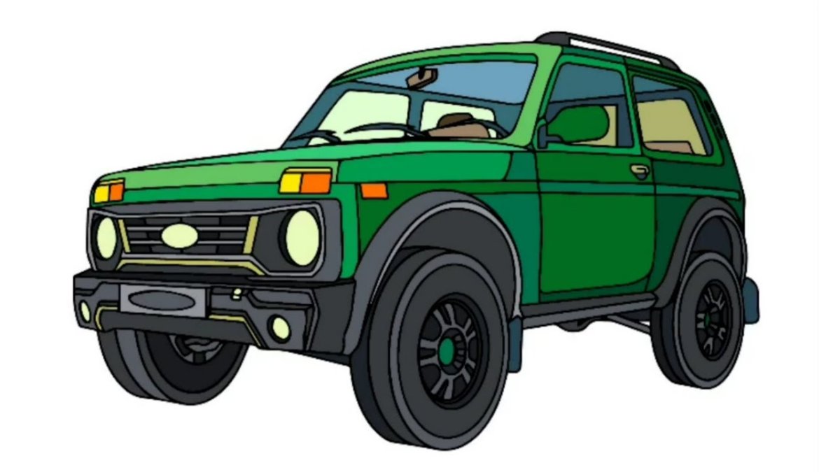 Раскраски машинки Нива 2131