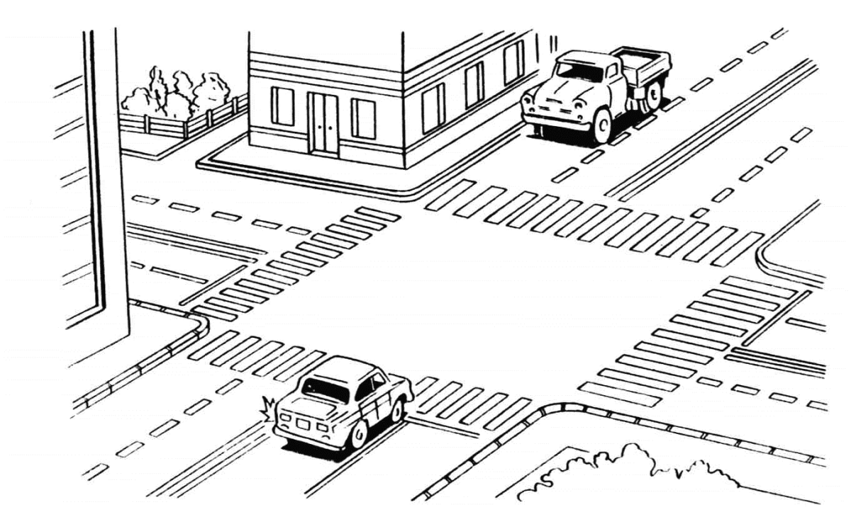 Разметка проезжей части улиц для детей