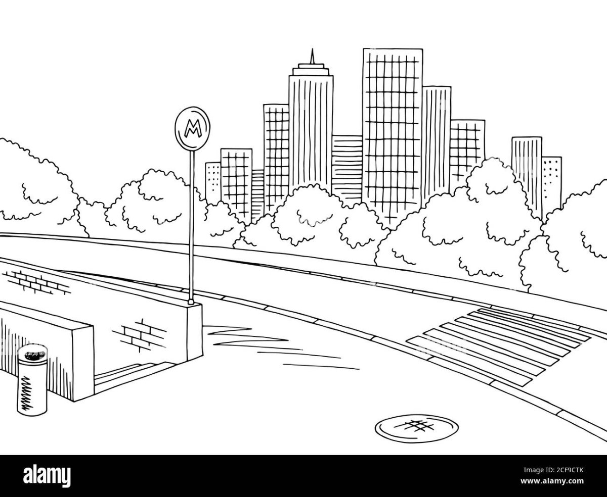 Город дороги вектор