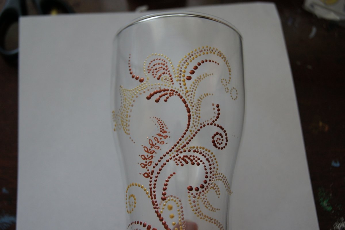 Рисование контуром по стеклу