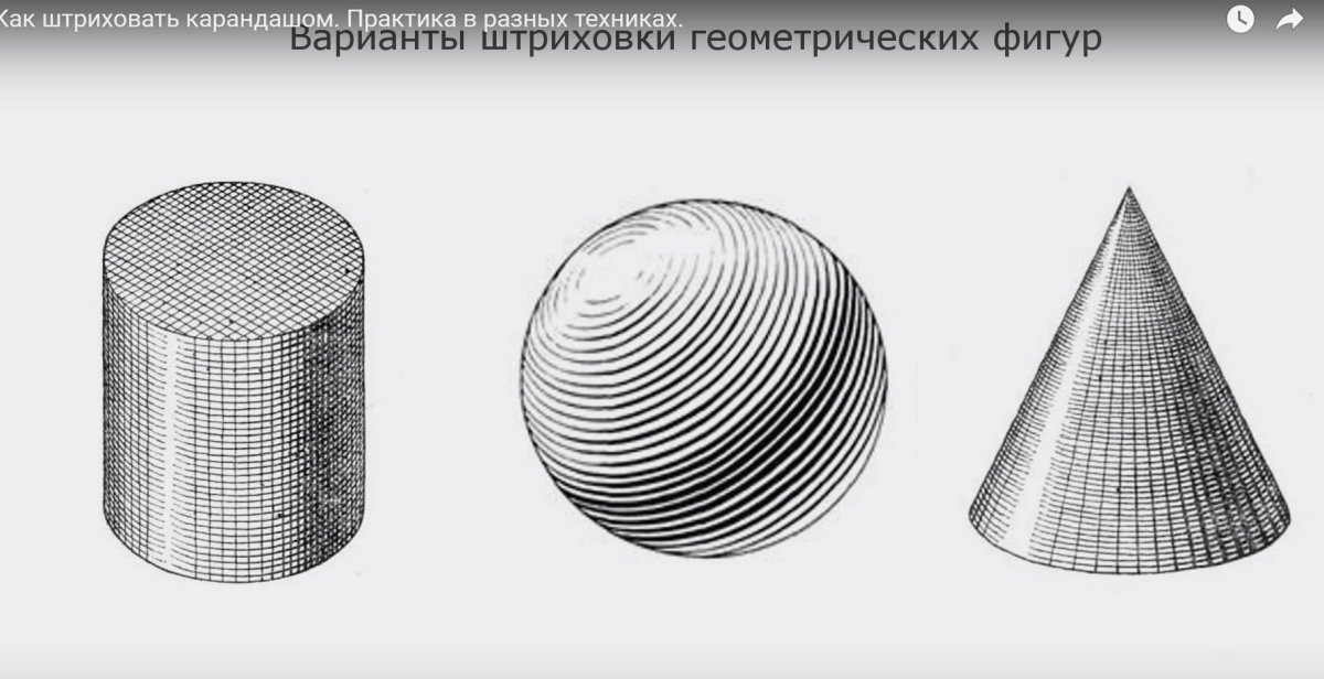 Штриховка геометрических фигур