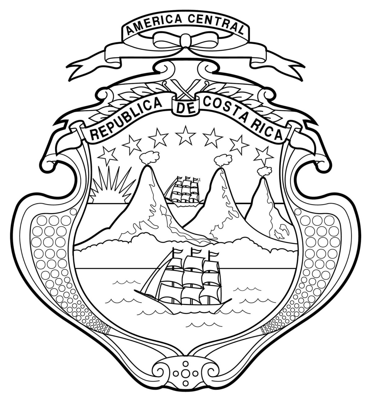 Флаг Уганды раскраска