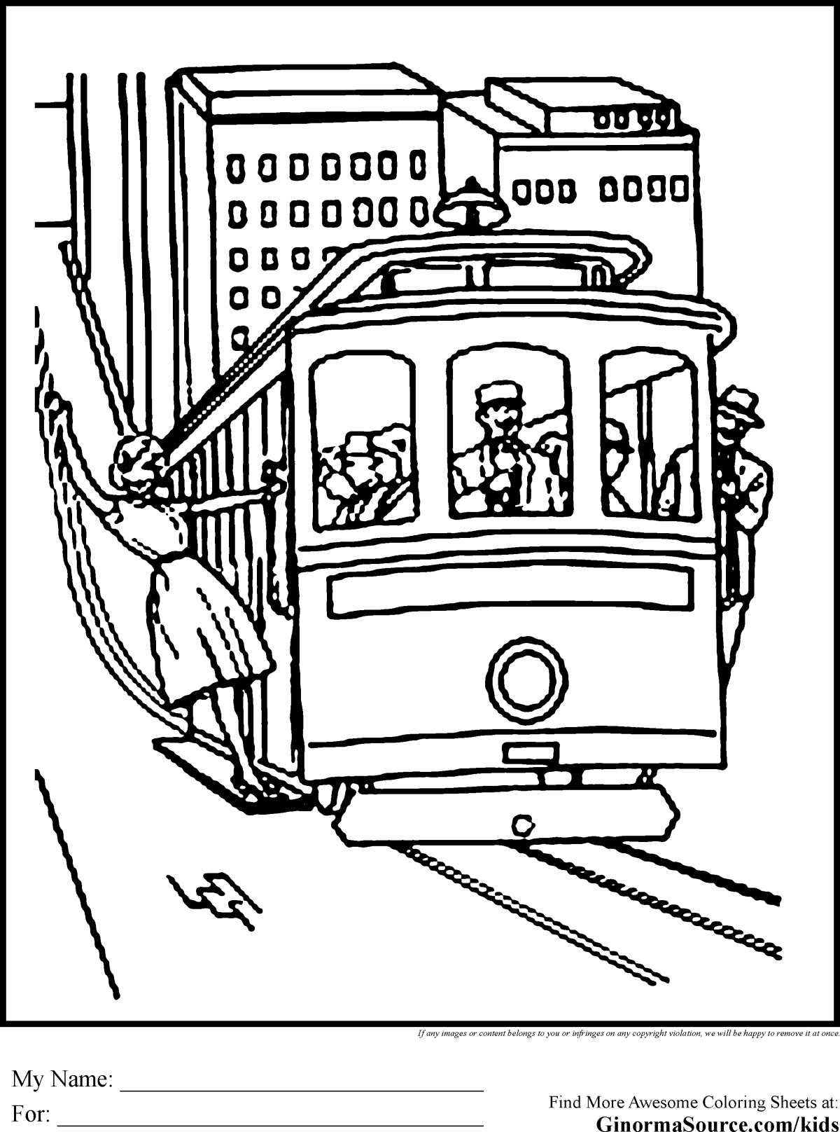 Трамвай зарисовка