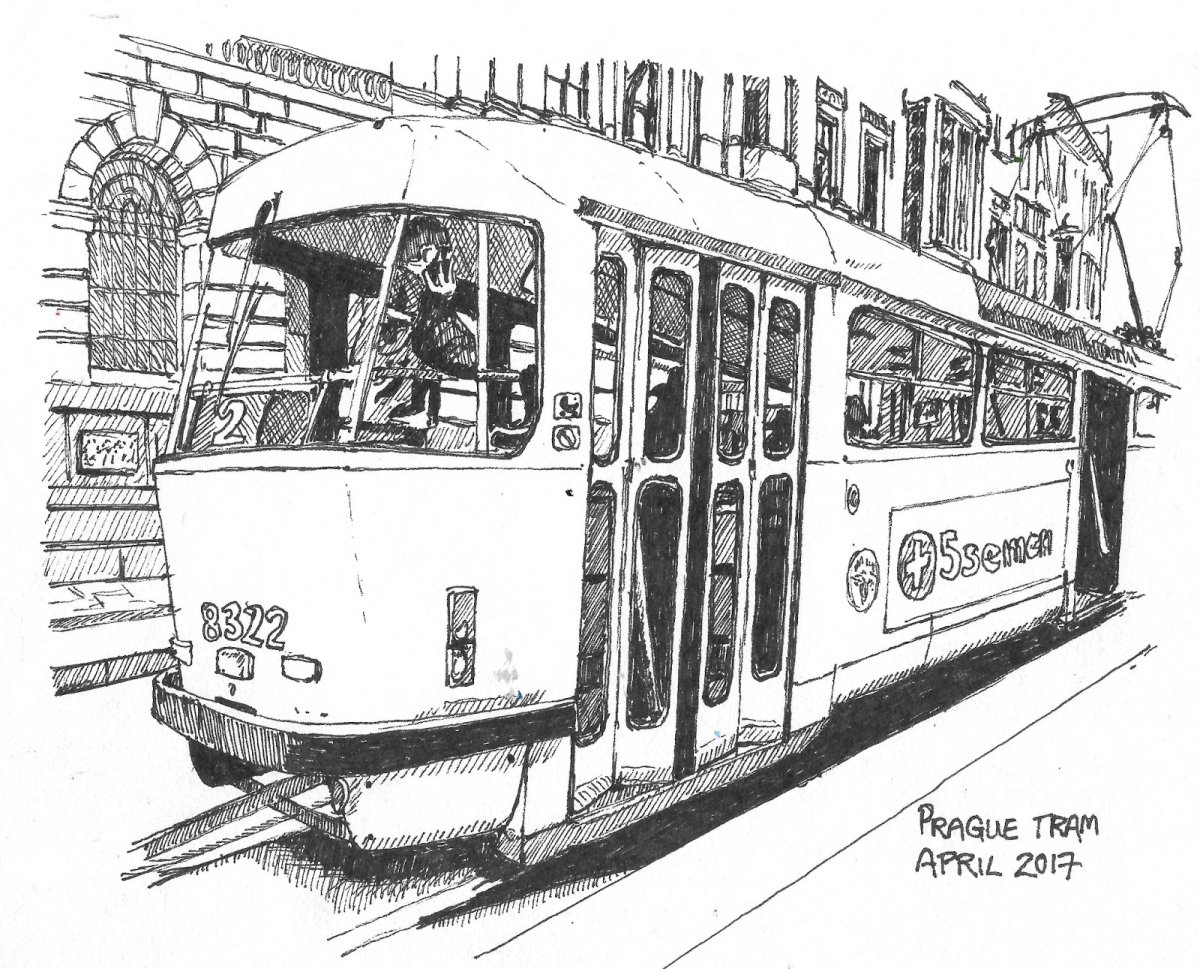 Трамвай скетч