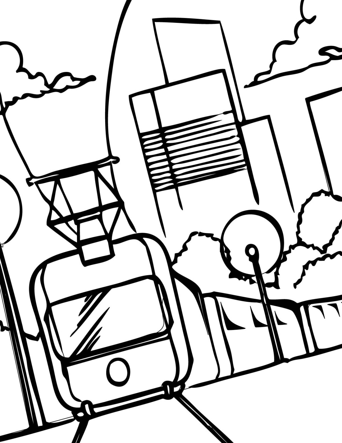 Раскраска автобус