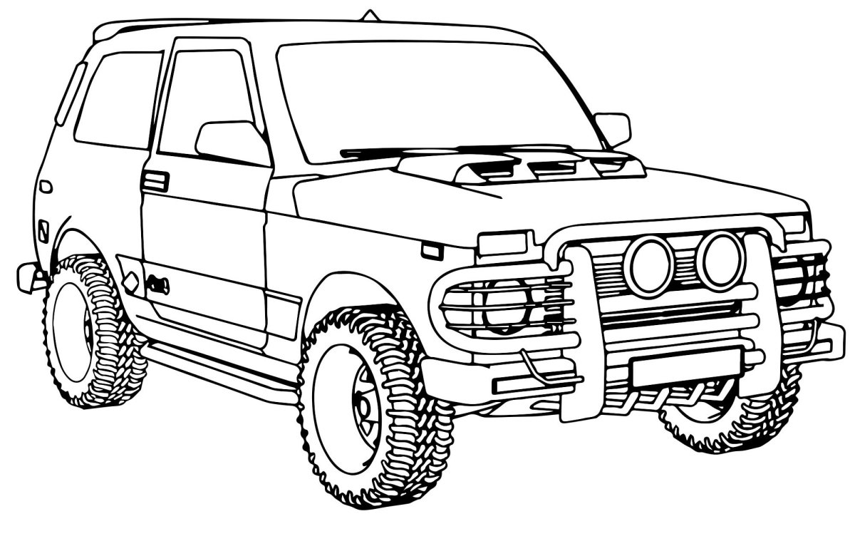 ВАЗ 2131 Нива раскраска
