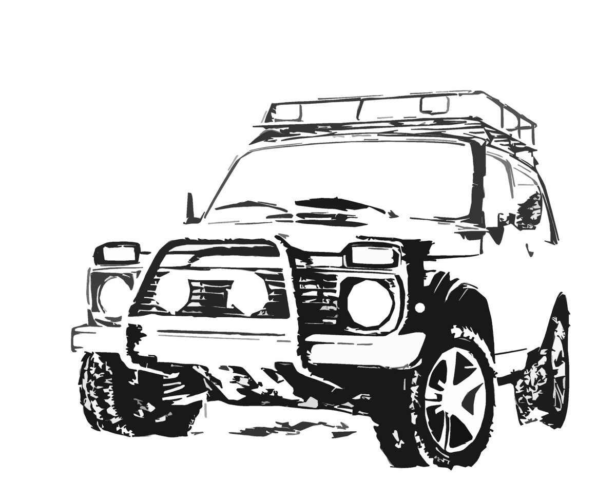 Раскраски машинки Нива Шевроле