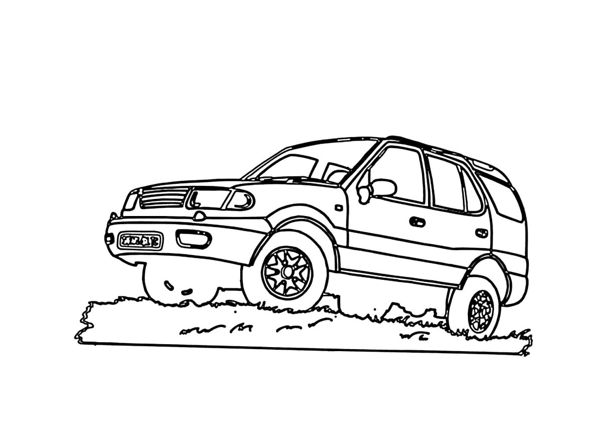 Раскраска ВАЗ 2121 Нива