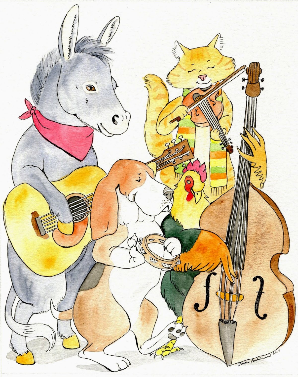 Рисунок к басне квартет 3 класс