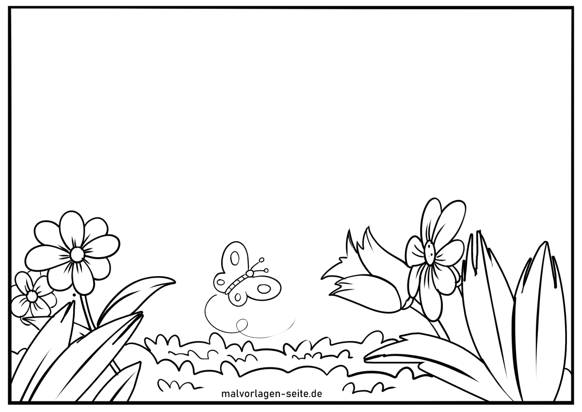 Раскраска Полянка