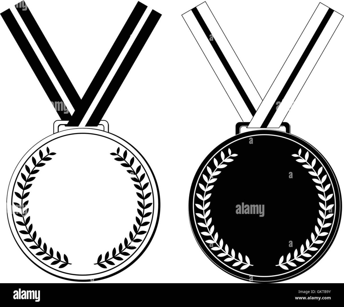 Медальки черно белые