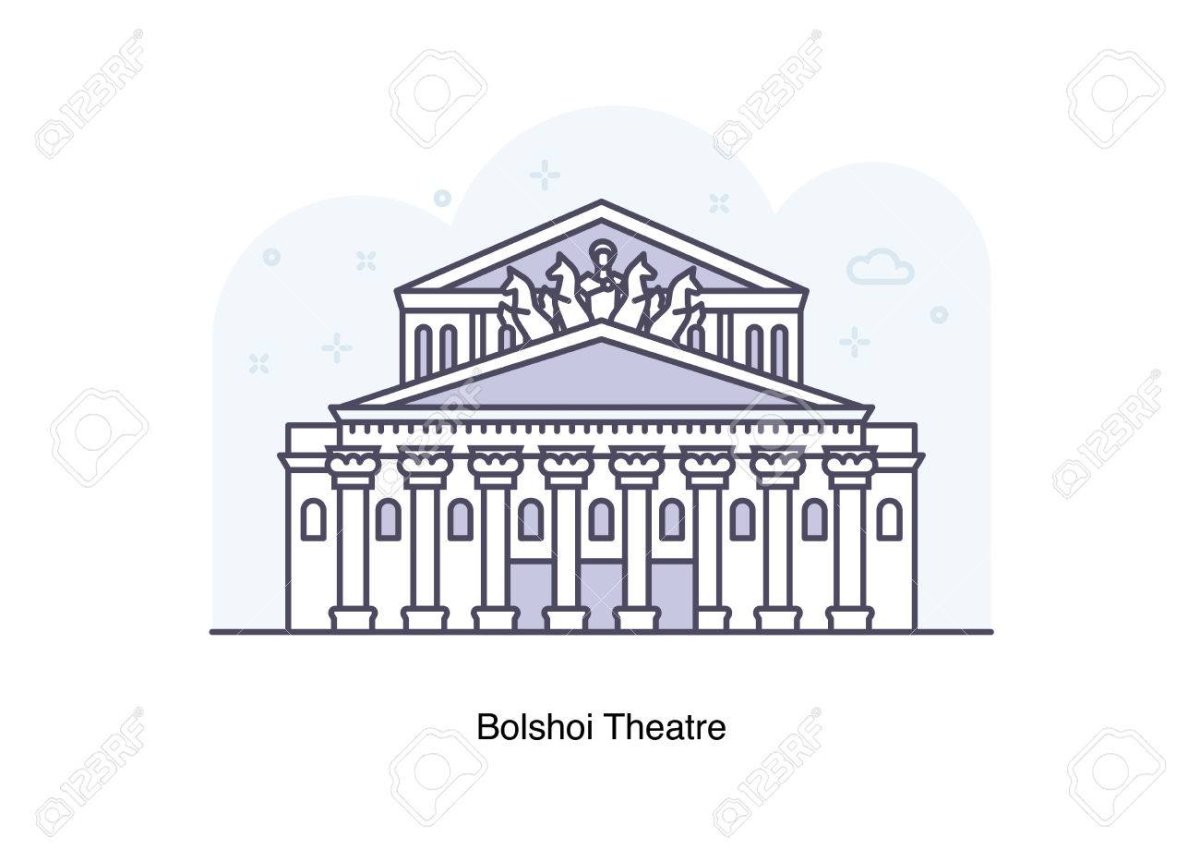Большой театр в Москве вектор
