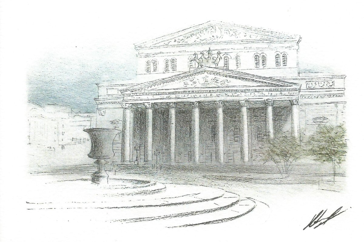 Оперный театр рисунок