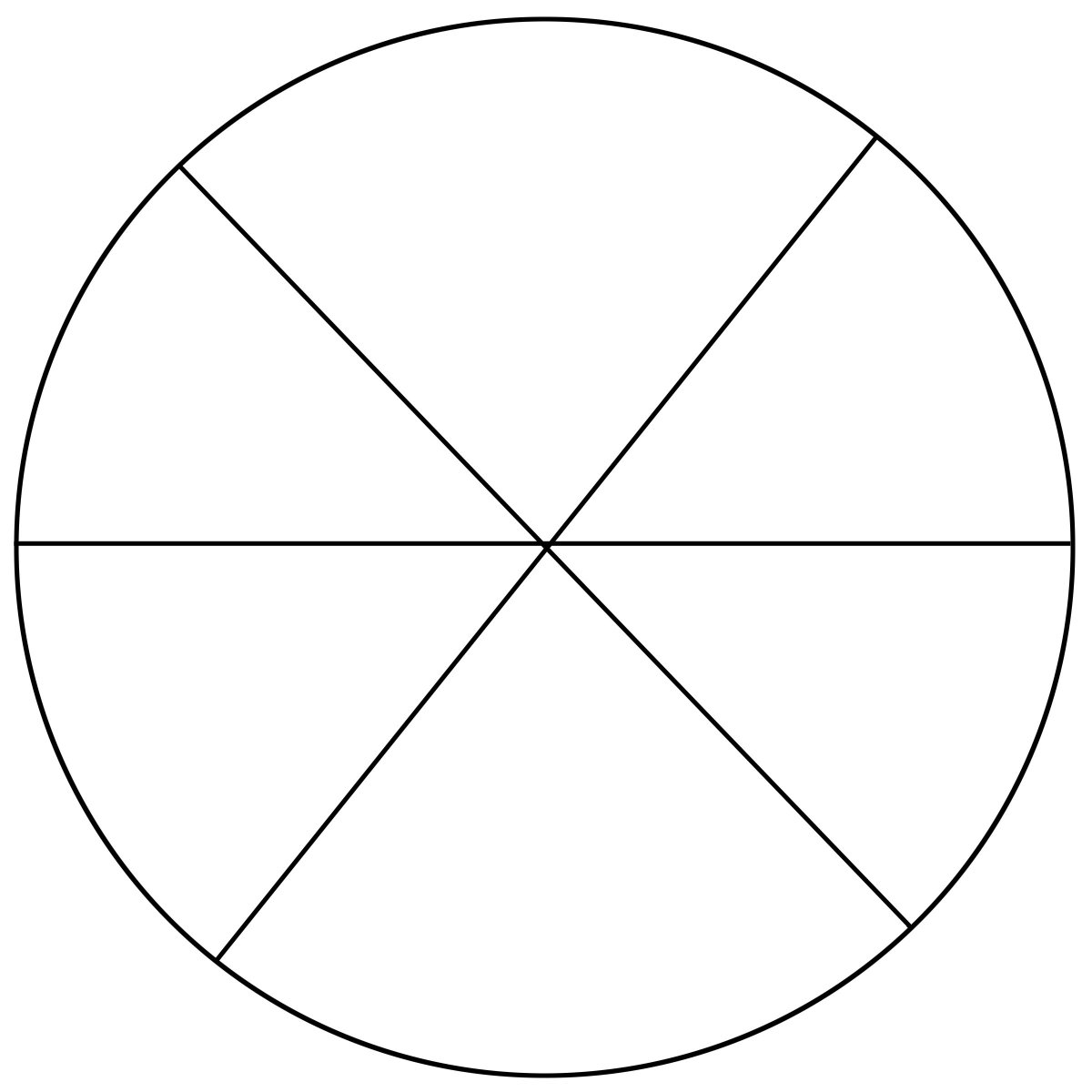 Круг разделенный на сектора