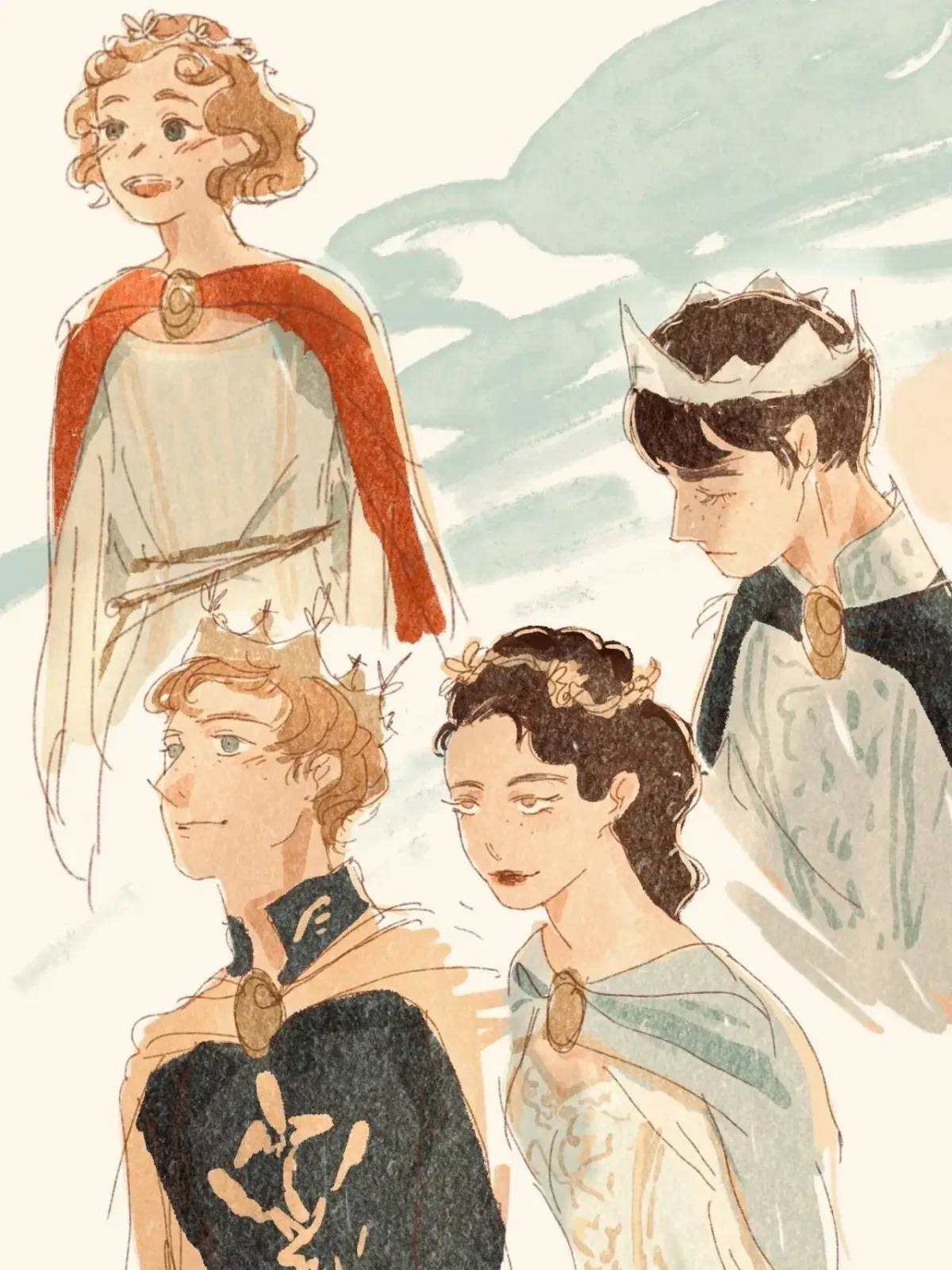 Хроники Нарнии шип Снежная Королева и Кай арт