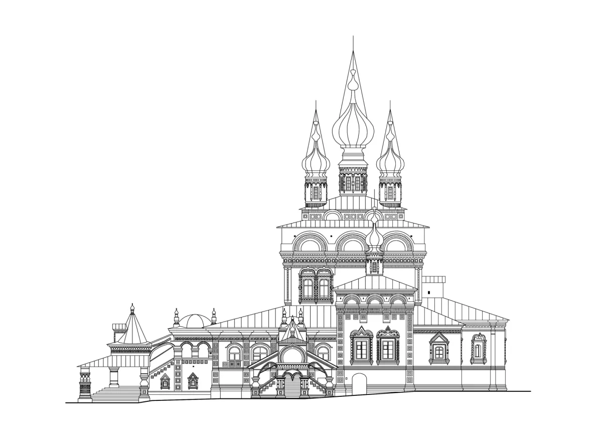 Богоявленская Церковь Соликамск чертежи