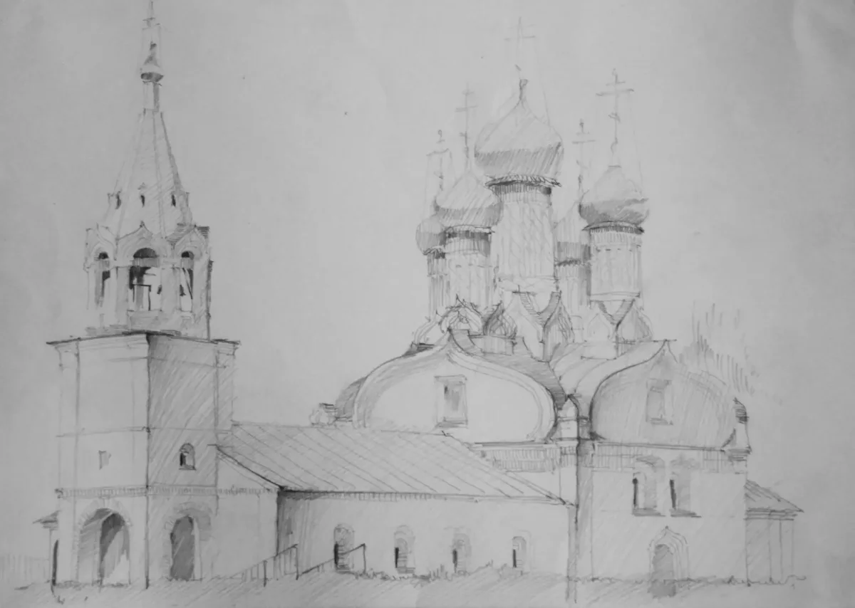 Колокольня Соликамск Графика