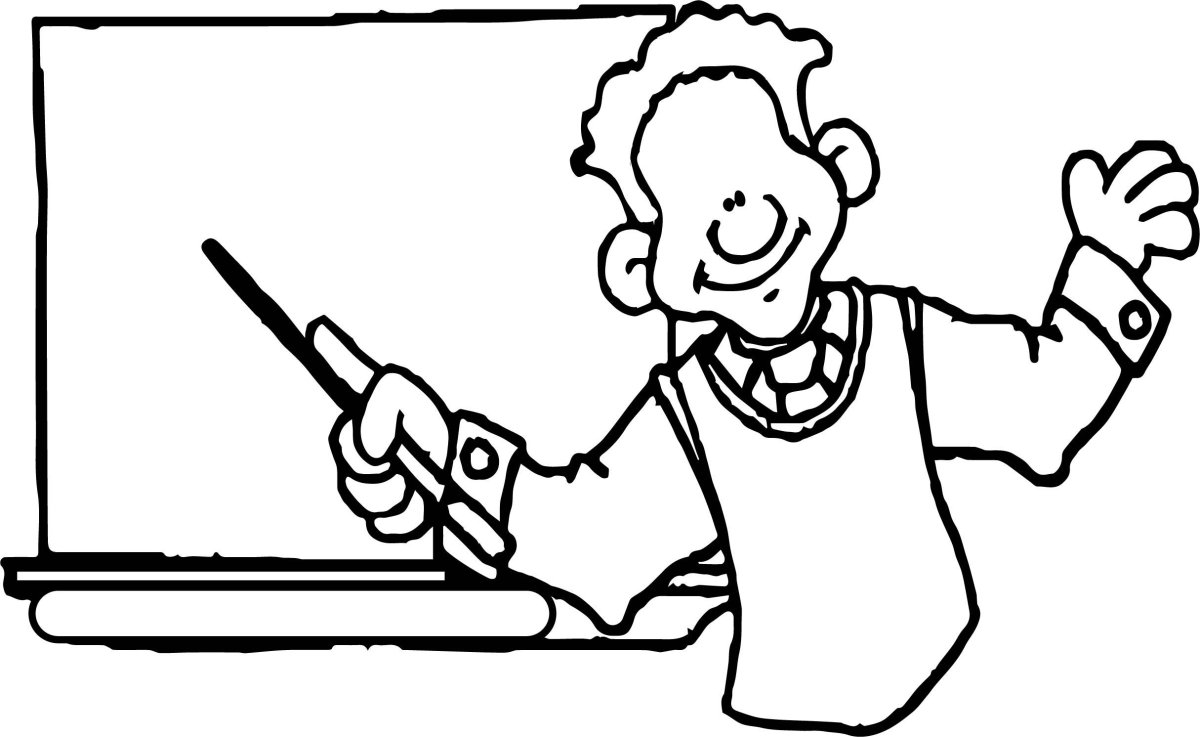 Раскраска учитель