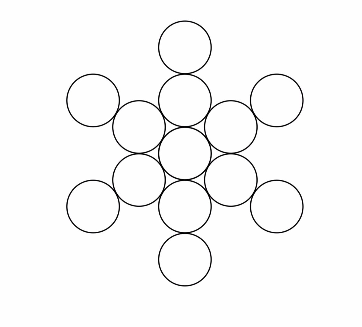 Узор Ромашка циркулем