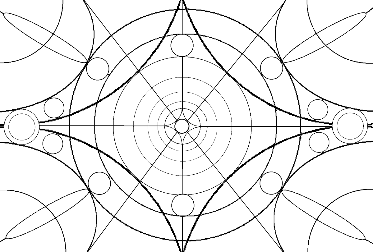 Золотое сечение круги Фибоначчи