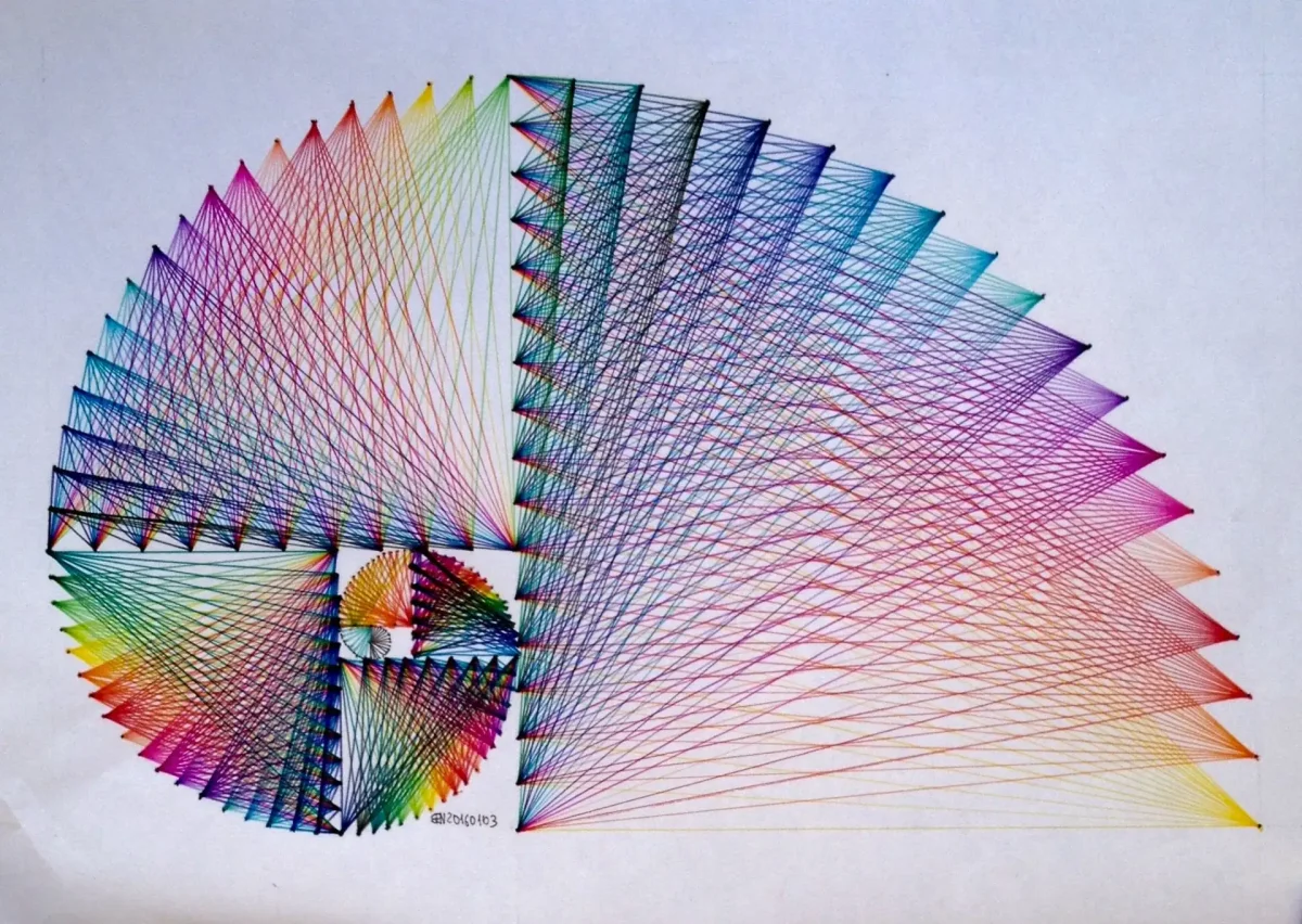 Фибоначчи стринг арт