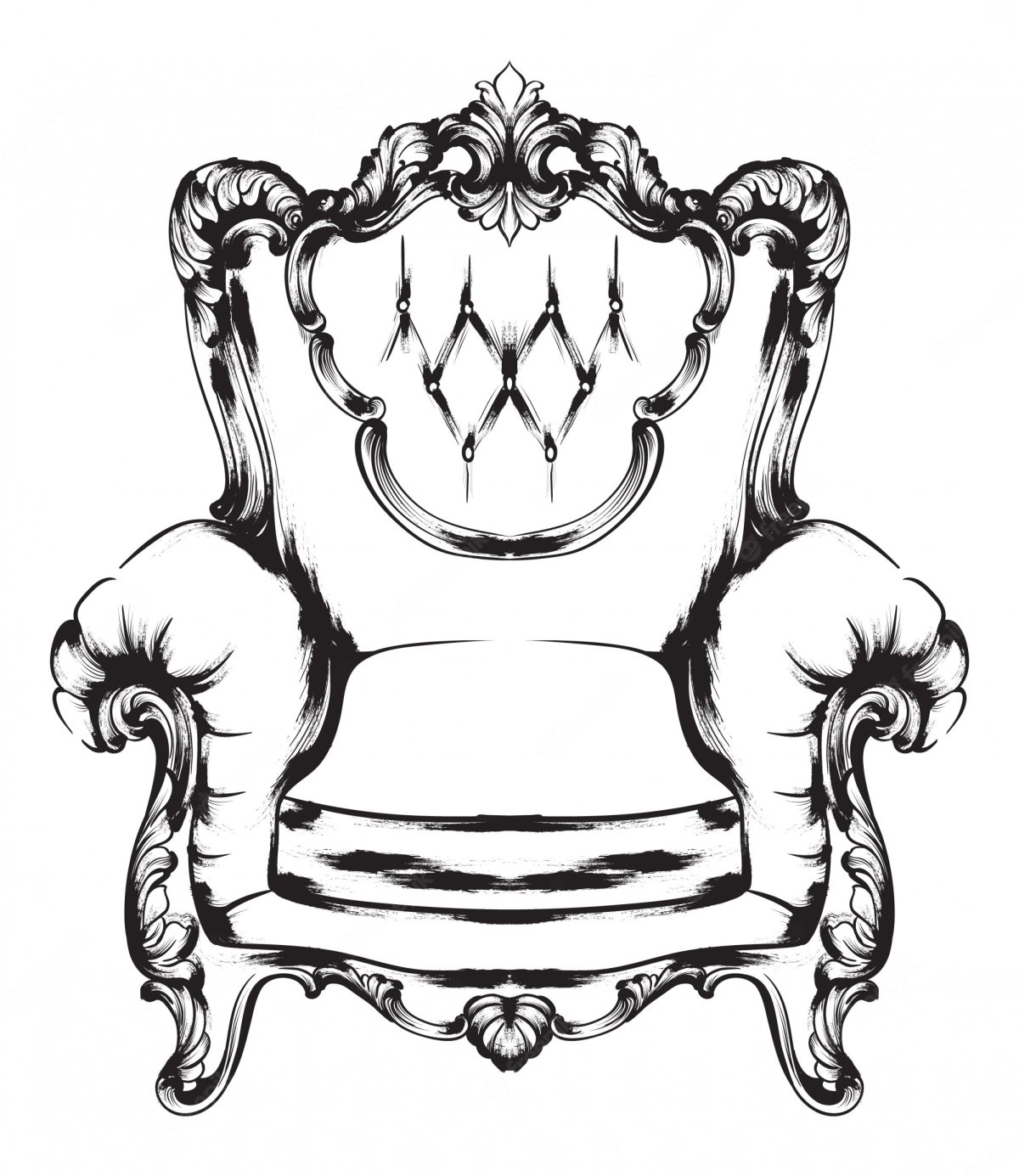 Трон раскраска для детей