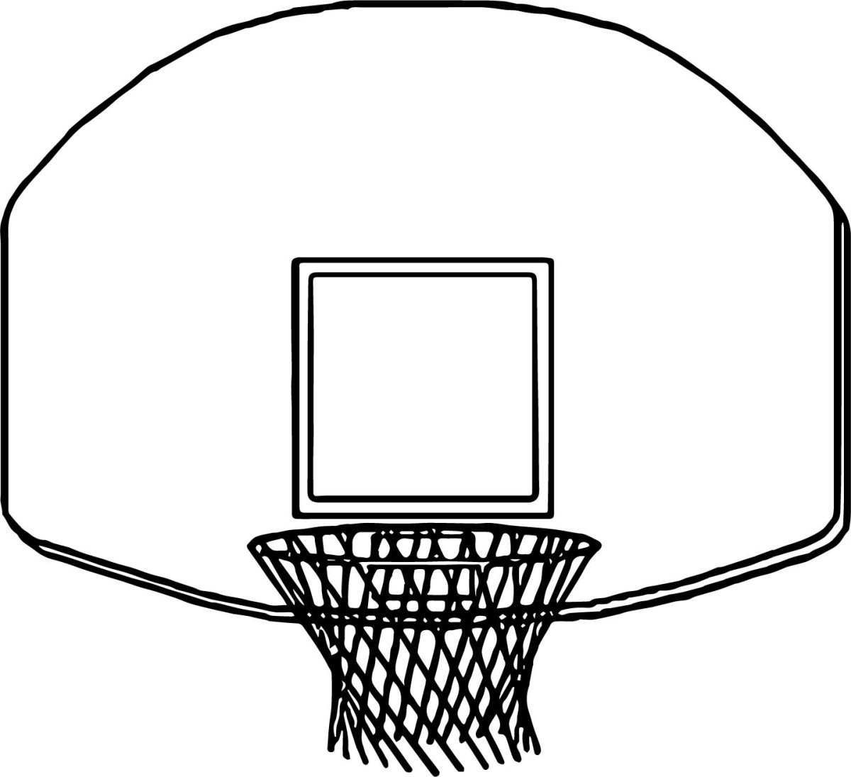 Баскетбольная корзина раскраска