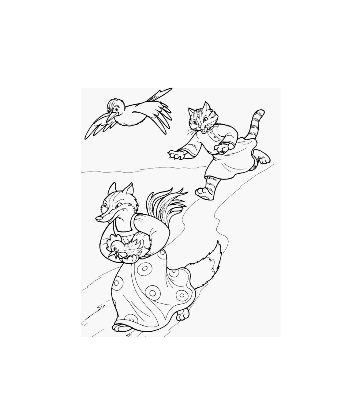 Петух раскраска для взрослых