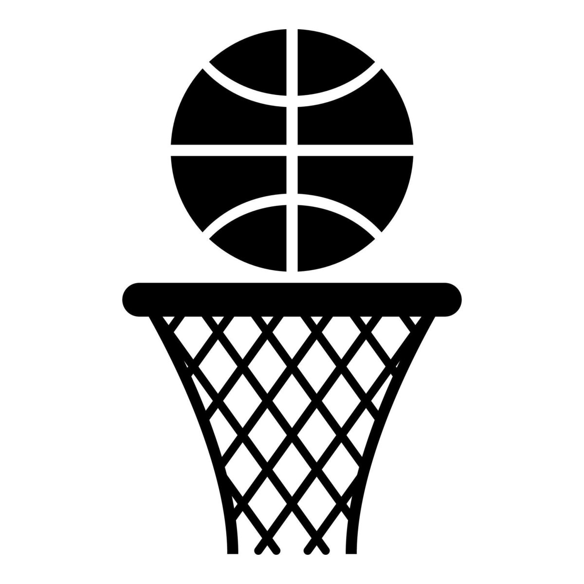 Баскетбольное кольцо сетка вектор